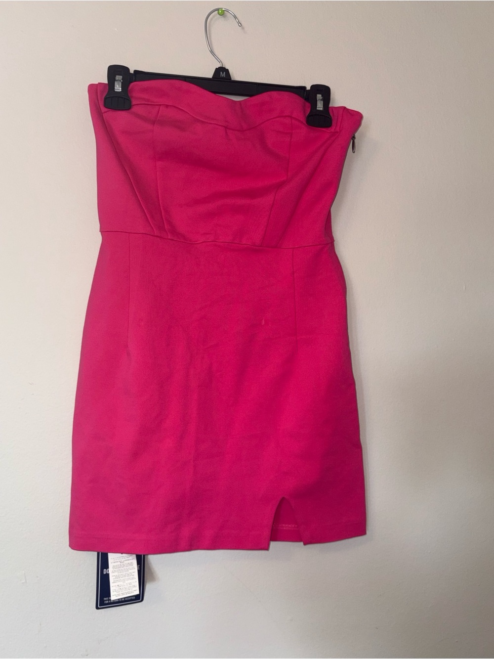 Hollister Strapless Hot Pink Sheath Dress
